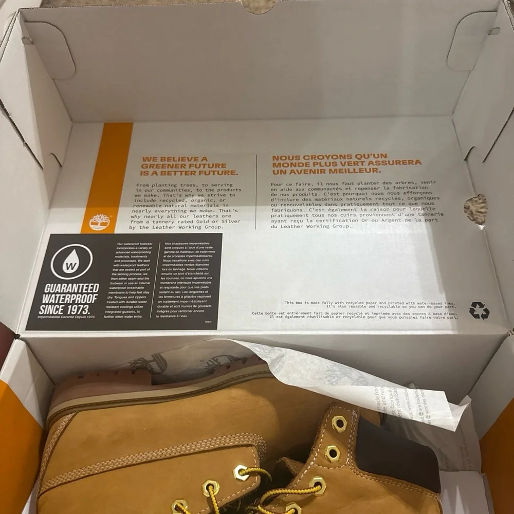Timberland Wheat Boot Box with Logo
